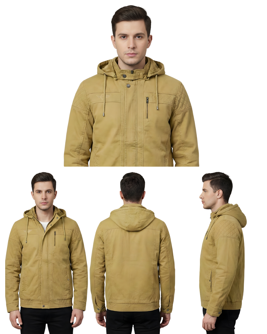 Men’s Premium Hooded Jacket | Durable Fabric | Casual, Travel & Winter Wear