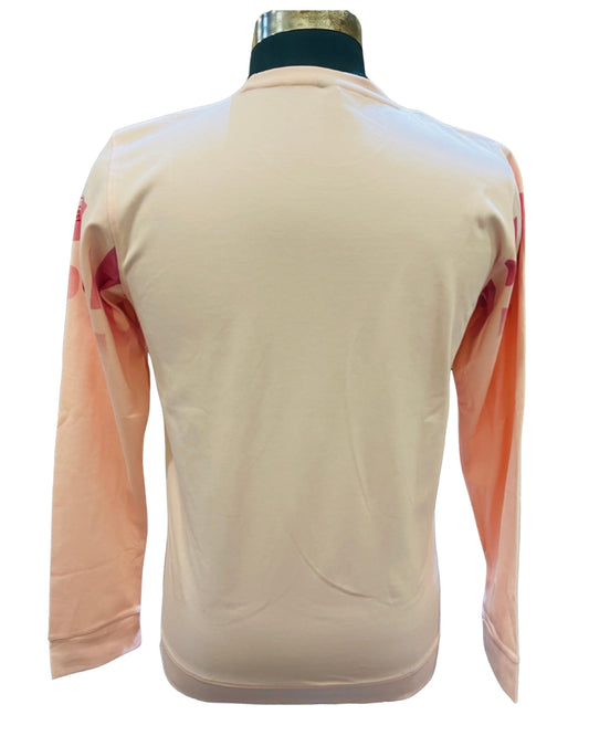 Men’s Stylish Pink Full Sleeve T-Shirt | Modern Typographic Print