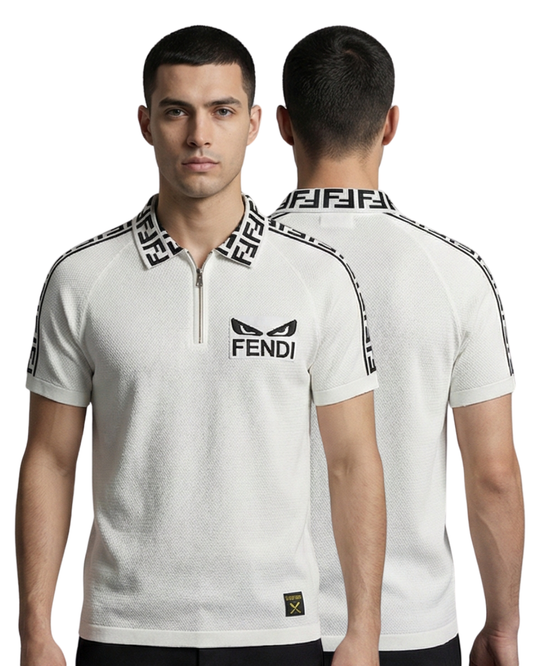 Men’s Premium Knit Zip Polo T-Shirt (M–XL)