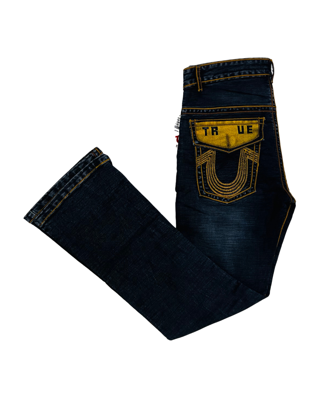 Men’s Premium Dark Blue Bootcut Jeans | Heavy Stitch Detailing & Designer Back Pockets