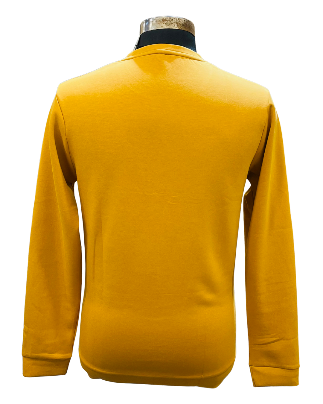 Men's Mustard Yellow Basic Sweatshirt | Premium Full Sleeve Solid Casual Wear