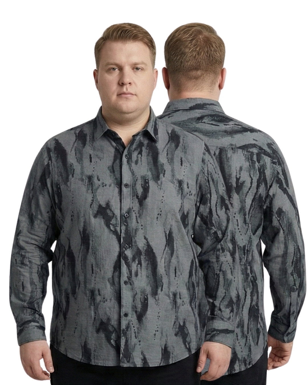 Men’s Premium Printed Cotton Shirt | Luxury Abstract Design | Regular Fit (M–7XL)