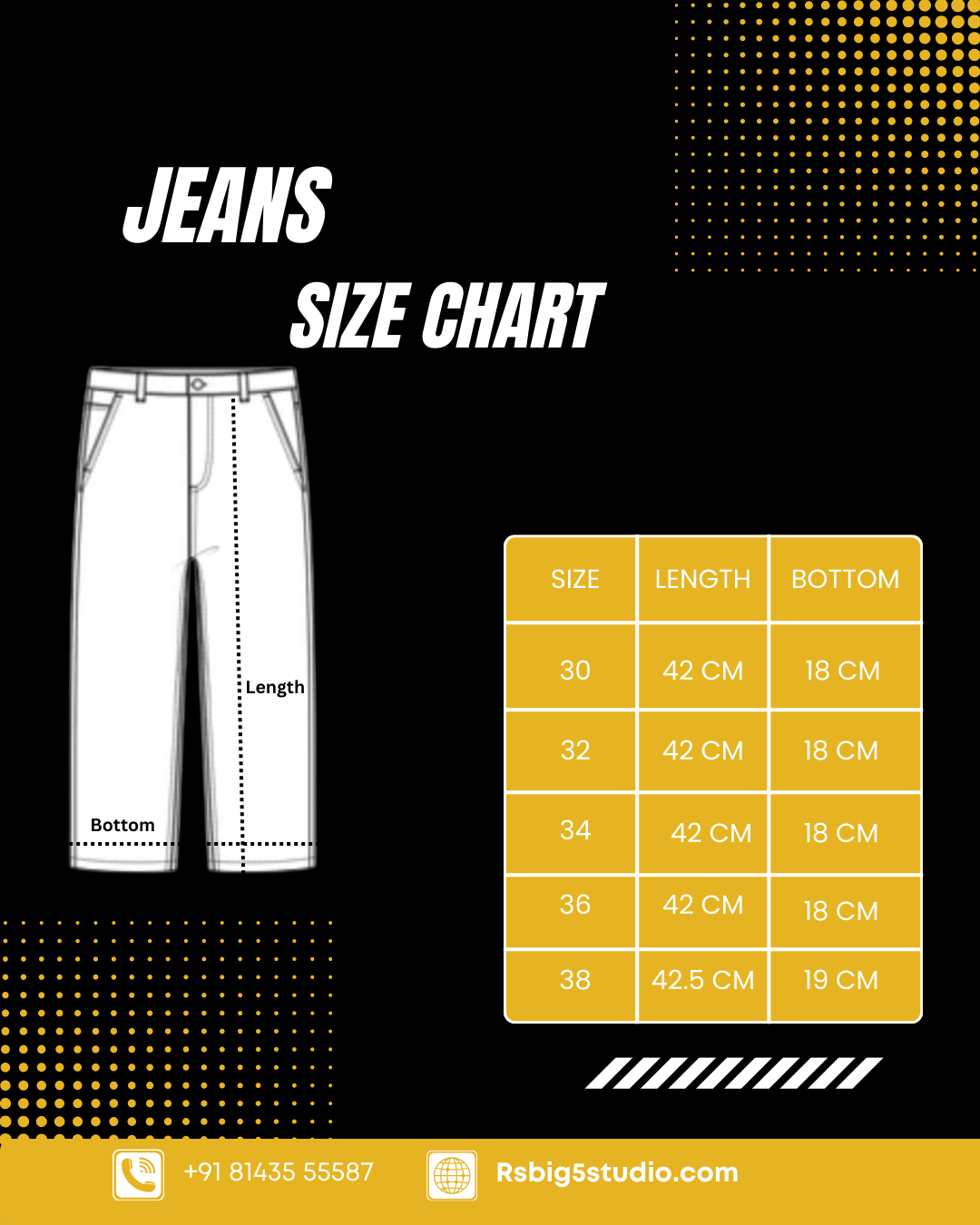 Men’s Premium Bootcut Denim Jeans | Heavy Stitch Pocket Design