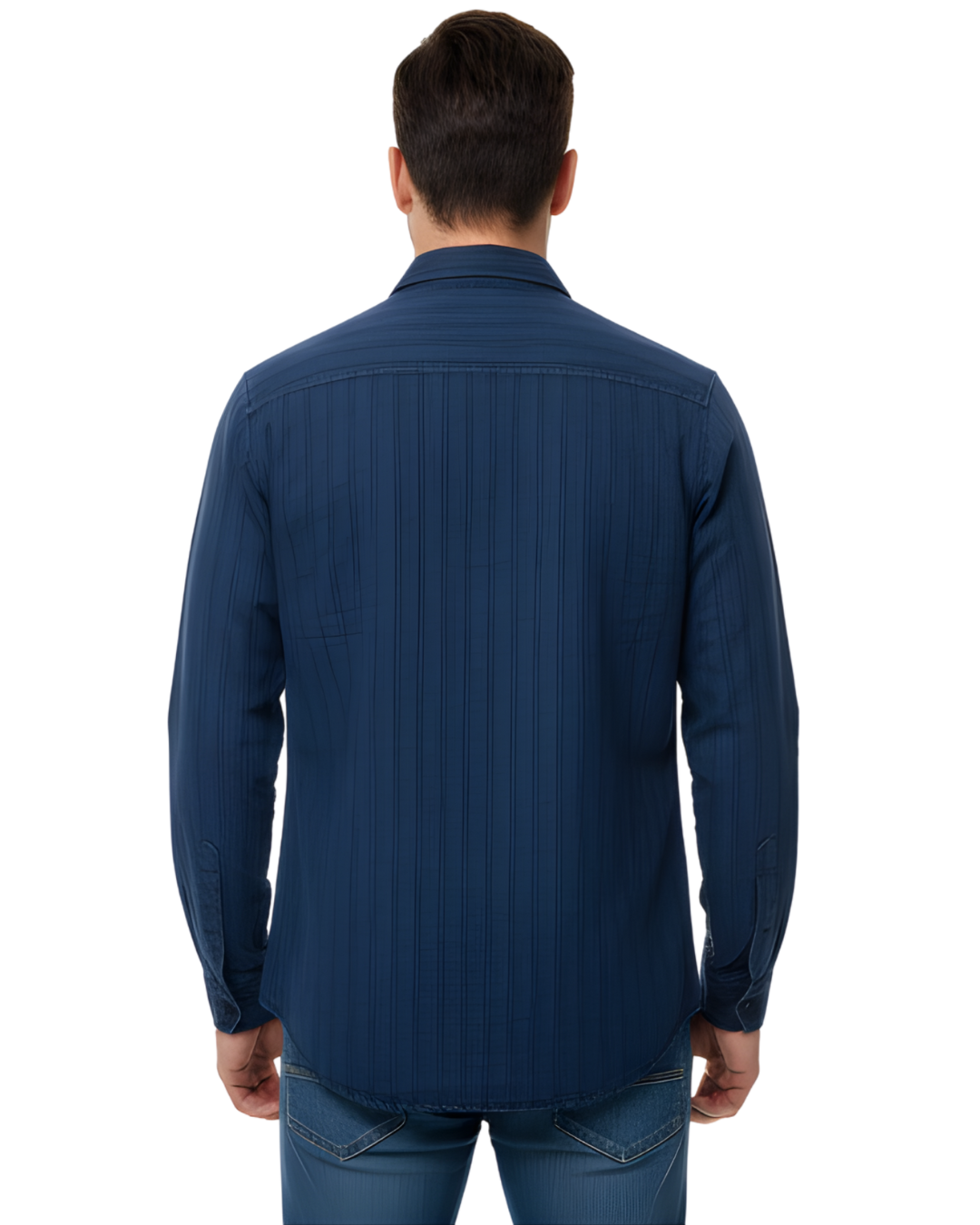 Men’s Premium Denim Shirt | Slim-Fit | Button-Down Western Style
