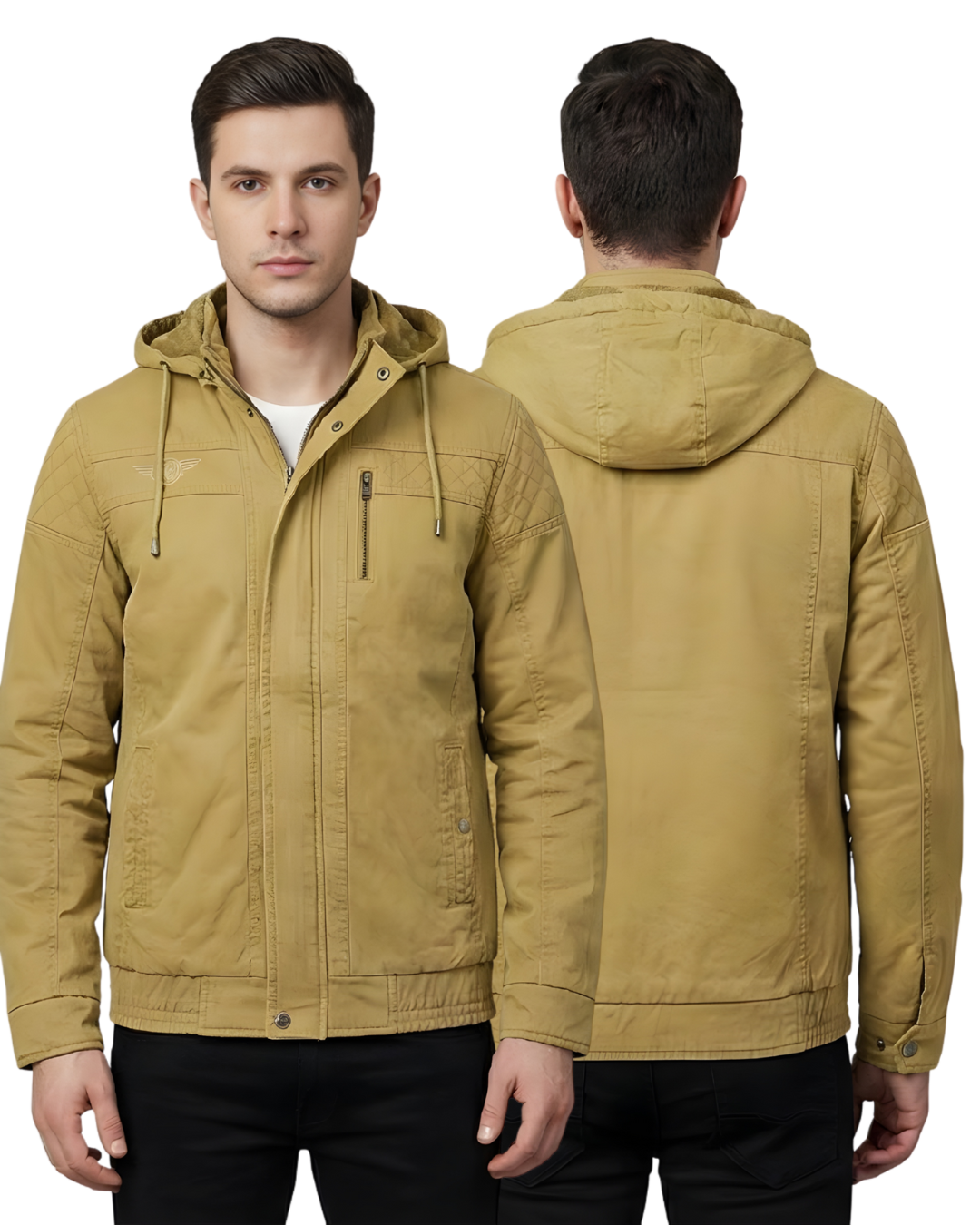 Men’s Premium Hooded Jacket | Durable Fabric | Casual, Travel & Winter Wear
