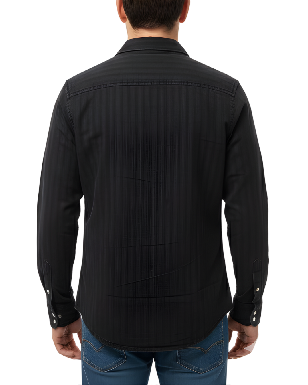 Men’s Premium Denim Shirt | Slim-Fit | Button-Down Western Style