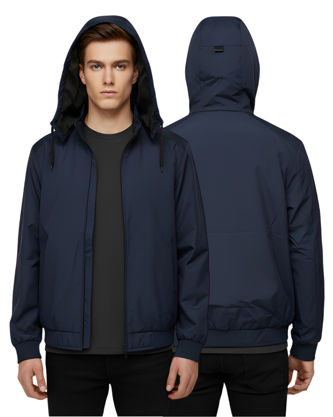 Men’s Premium Hooded Puffer Jacket | Lightweight Warmth | Winter Outdoor Wear