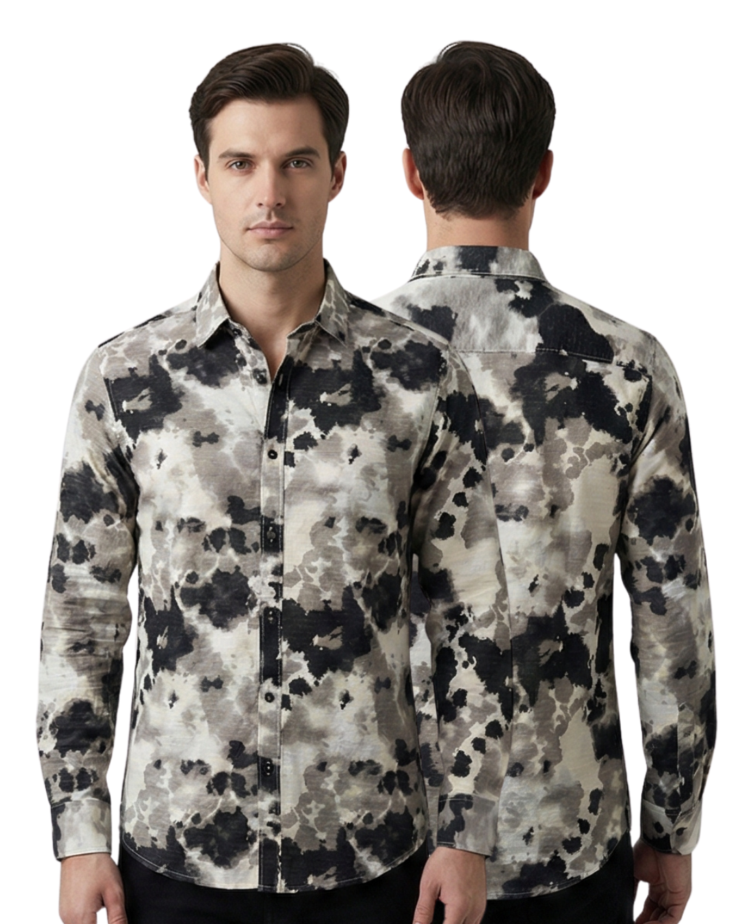 Luxury Abstract Printed Shirt for Men (M–7XL) | Premium Comfort Fit