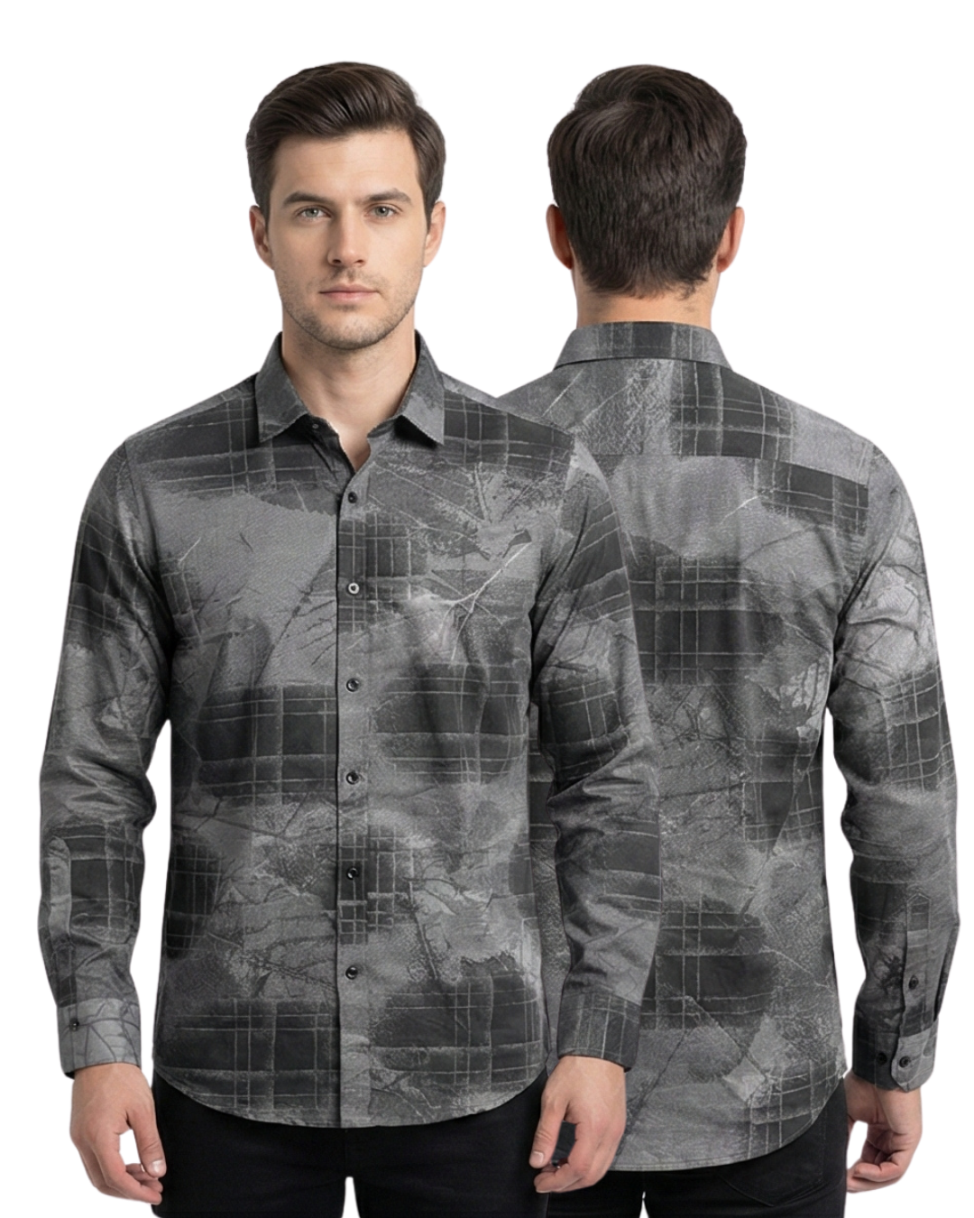 Men’s Premium Printed Casual Shirt | Abstract Texture Design | Smart Casual Wear (M–7XL)