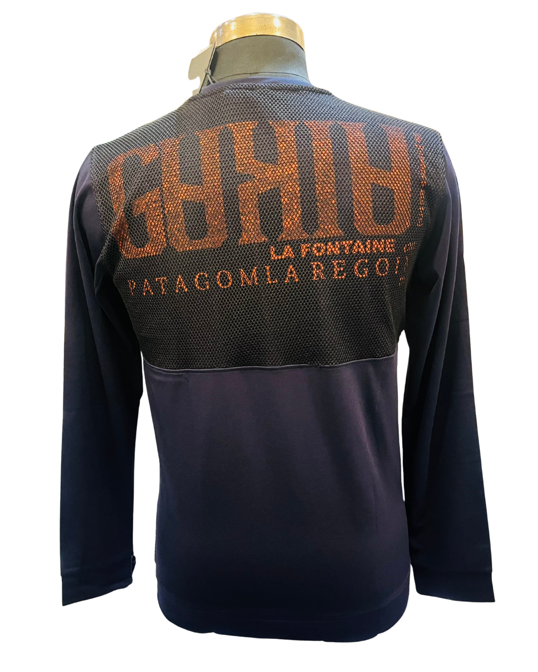 Men's Navy Adventure Print Sweatshirt | Full Sleeve Mesh-Back Active Wear Design