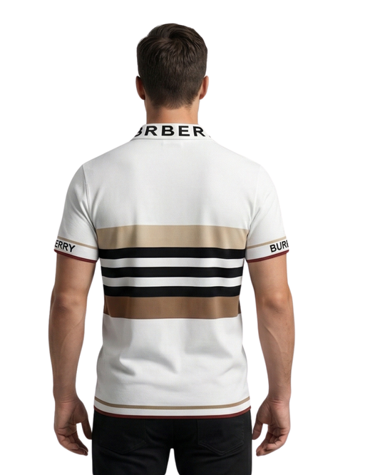 Men’s Premium Striped Polo T-Shirt (M-XL)