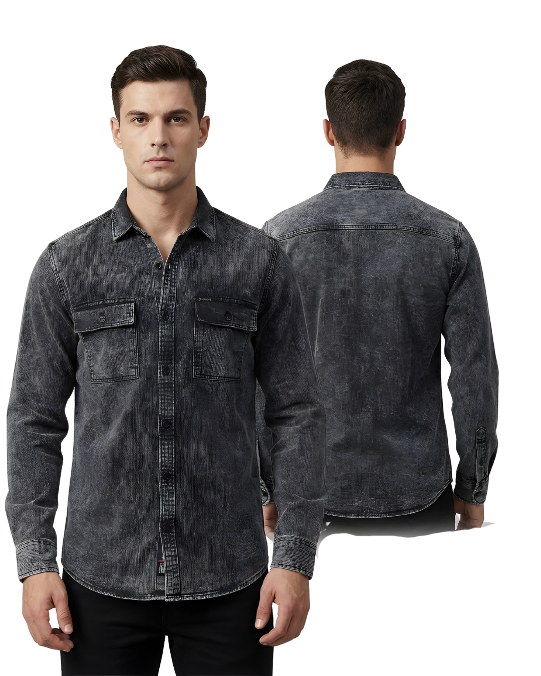 Men’s Premium Denim Shirt | Washed Finish | Casual & Smart Everyday Wear