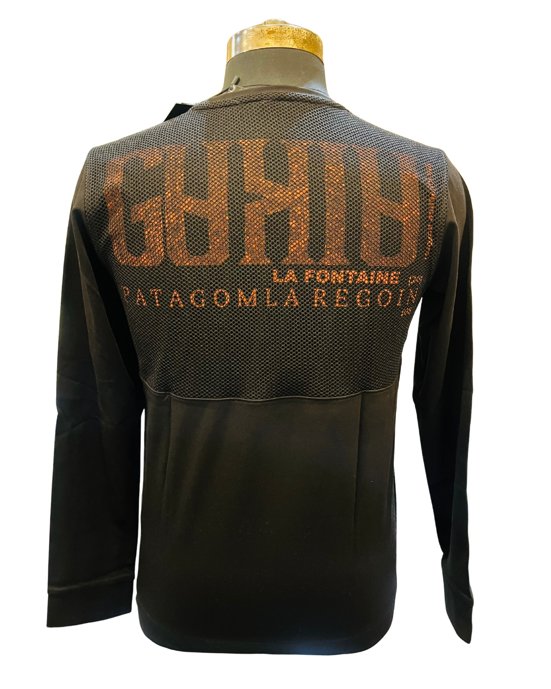 Men's Black Adventure Graphic Sweatshirt | Full Sleeve with Mesh Back Panel Design