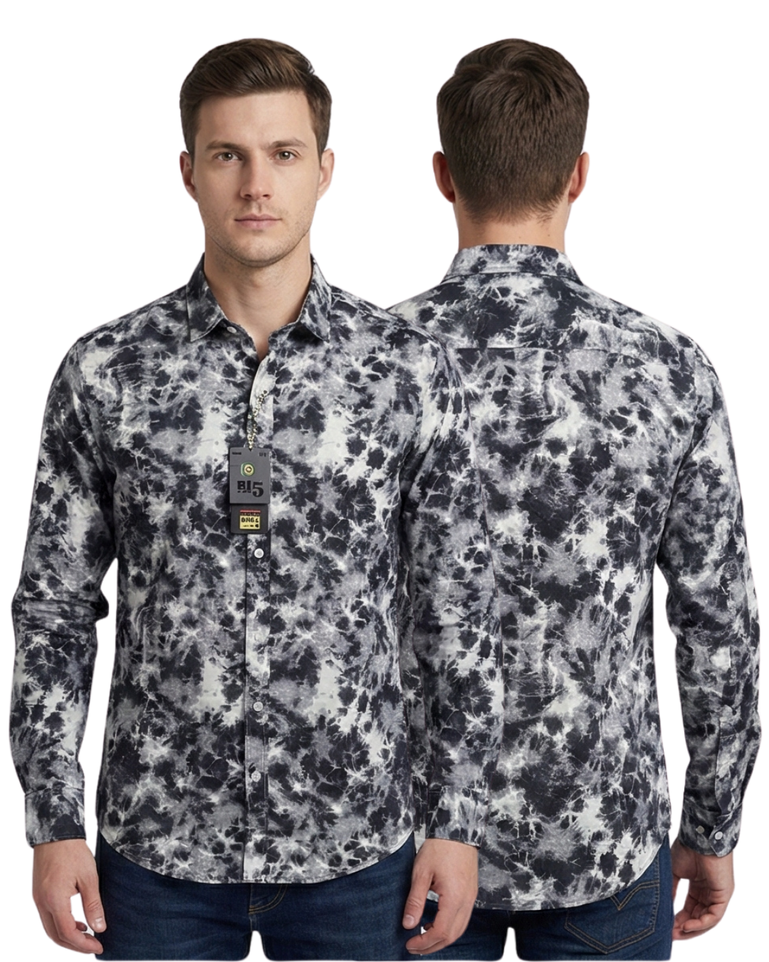 Men’s Premium Abstract Print Shirt | Smart Casual & Party Wear (M–7XL)