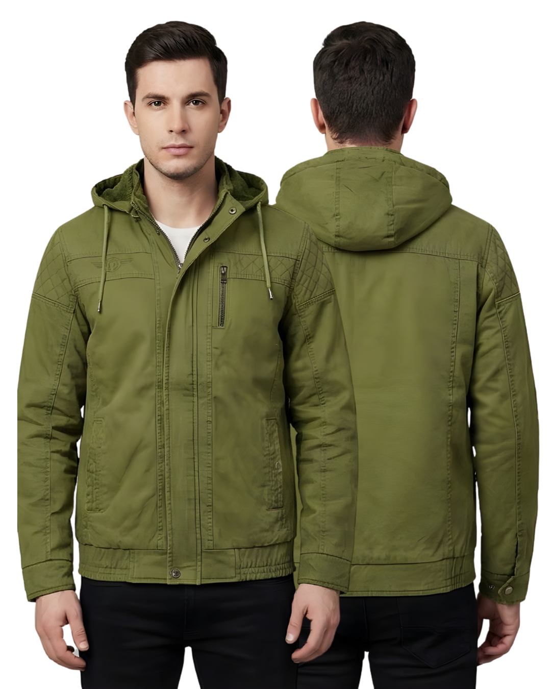 Men’s Premium Hooded Jacket | Durable Fabric | Casual, Travel & Winter Wear