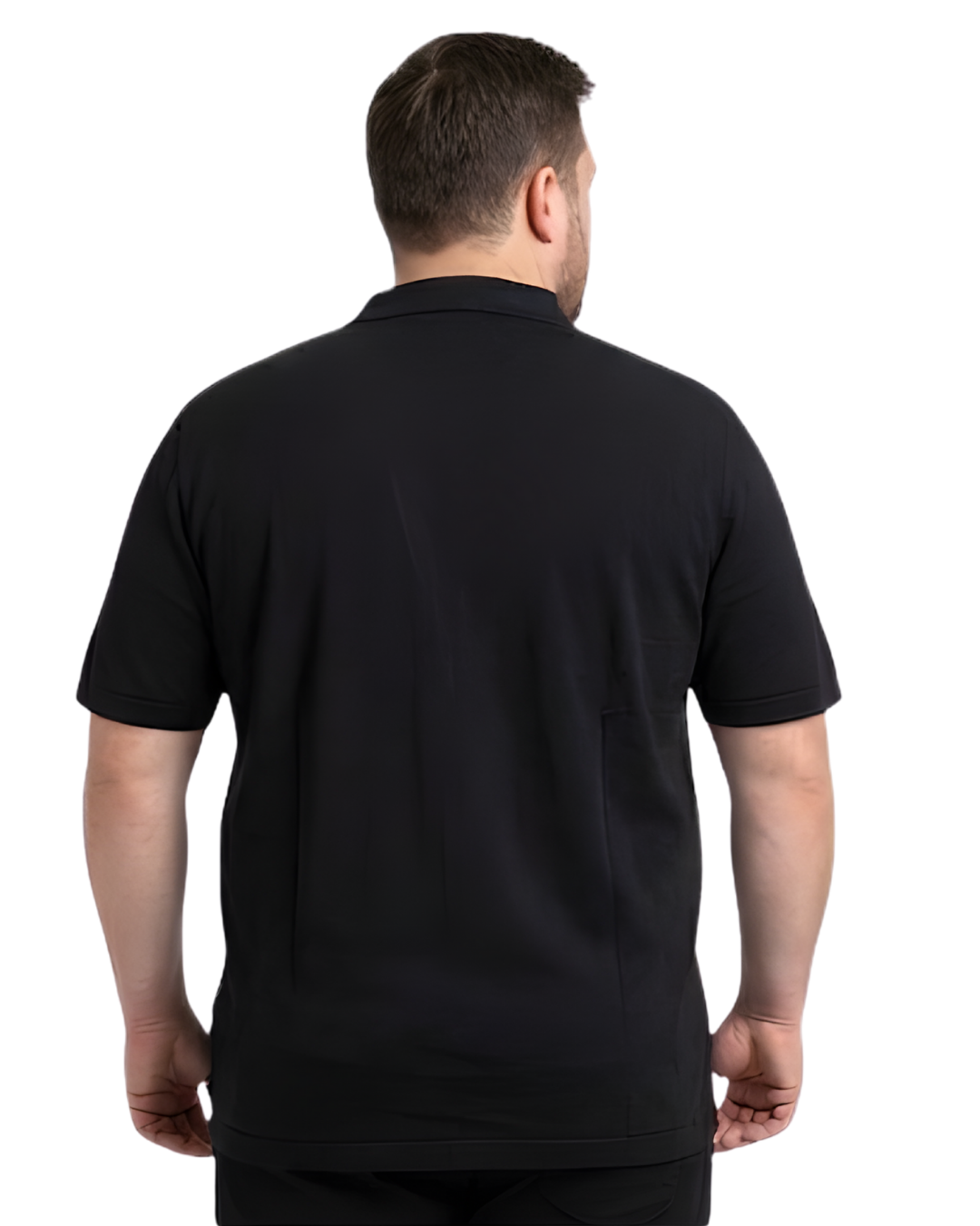 Men’s Plus Size Premium Textured Polo T-Shirt (3XL - 5XL)