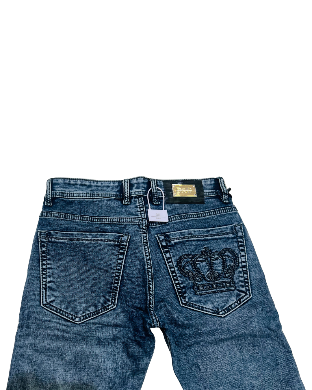 Men’s Premium Slim-Fit Denim Jeans | Stylish Back Embroidery & Washed Finish
