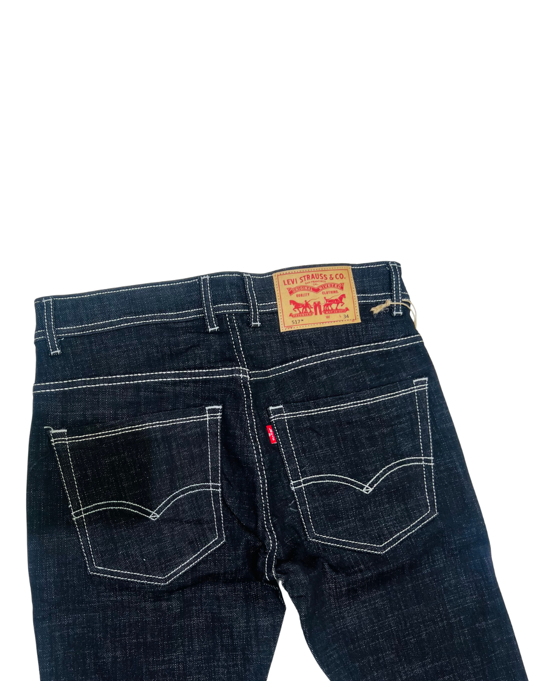 Men’s Dark Wash Slim-Fit Stretch Jeans | Premium Stitch Details