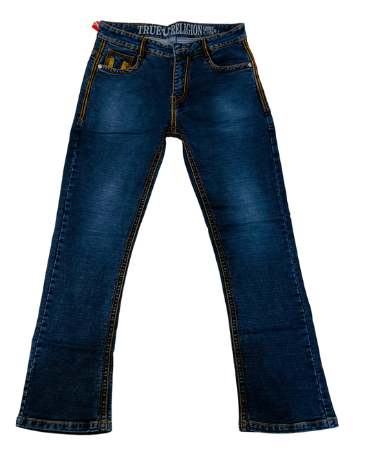 Men’s Premium Bootcut Denim Jeans | Heavy Stitch Pocket Design