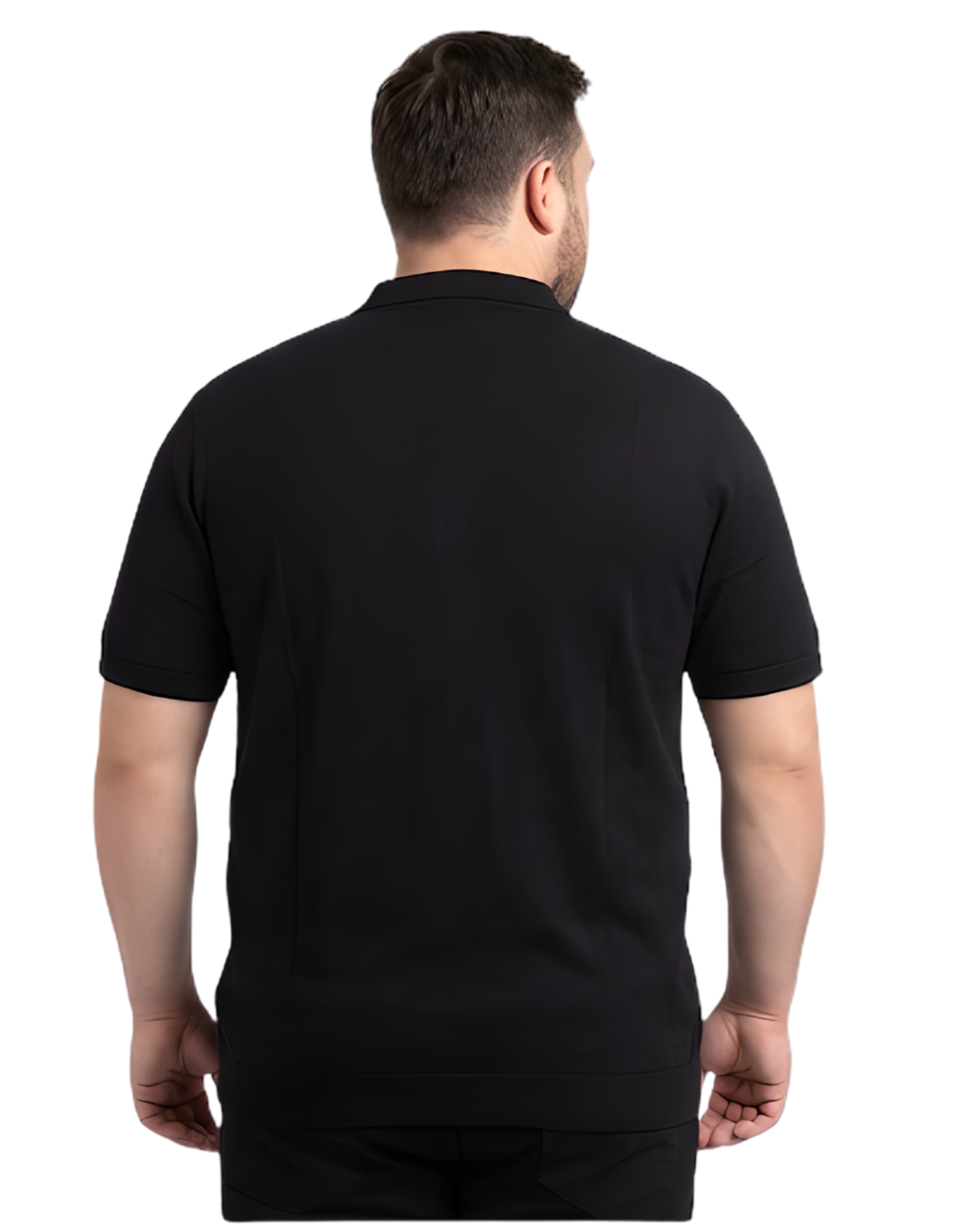 Men’s Plus Size Premium Polo T-Shirt with Signature Chest Emblem