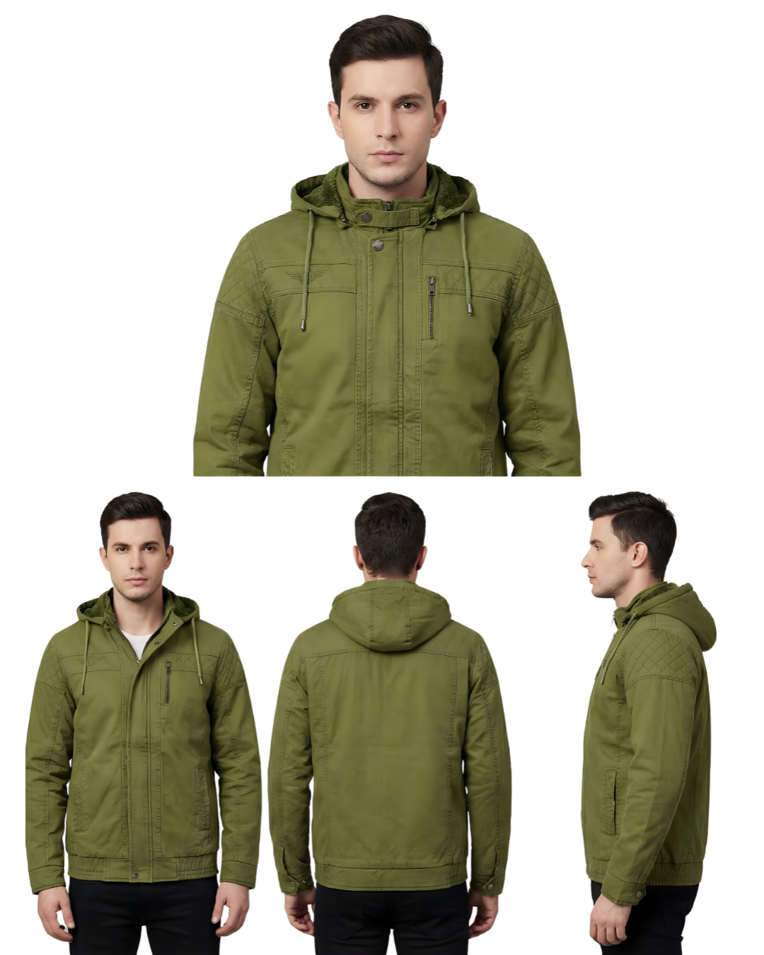 Men’s Premium Hooded Jacket | Durable Fabric | Casual, Travel & Winter Wear