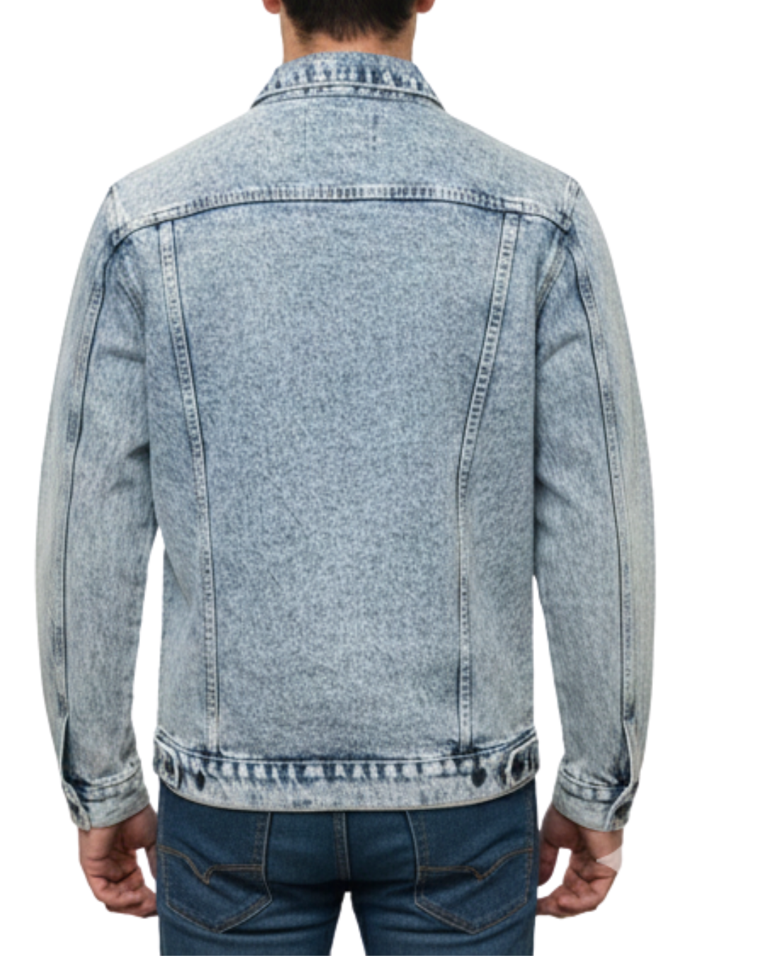 Men’s Premium Oversized Denim Jacket | Vintage Wash | Classic Button-Down Style