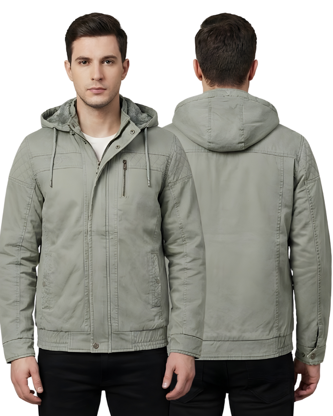 Men’s Premium Hooded Jacket | Durable Fabric | Casual, Travel & Winter Wear