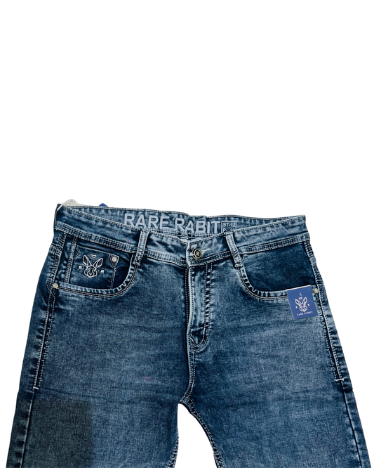 Men’s Rare Rabbit Premium Slim-Fit Jeans | Soft Stretch Denim | Modern Daily Wear
