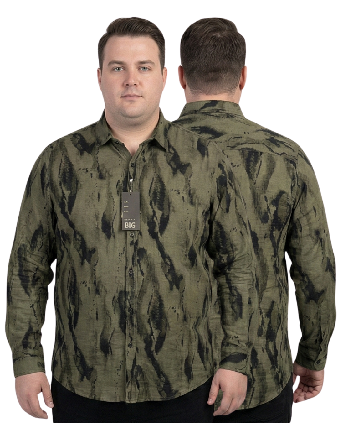Men’s Premium Printed Cotton Shirt | Luxury Abstract Design | Regular Fit (M–7XL)