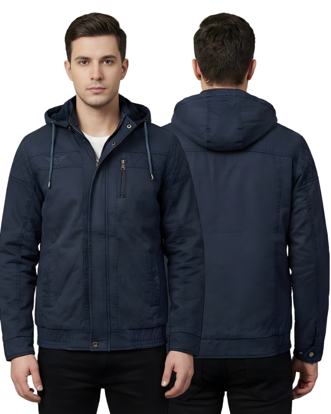 Men’s Premium Hooded Jacket | Durable Fabric | Casual, Travel & Winter Wear